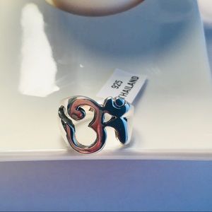 Sterling Silver OM Ring